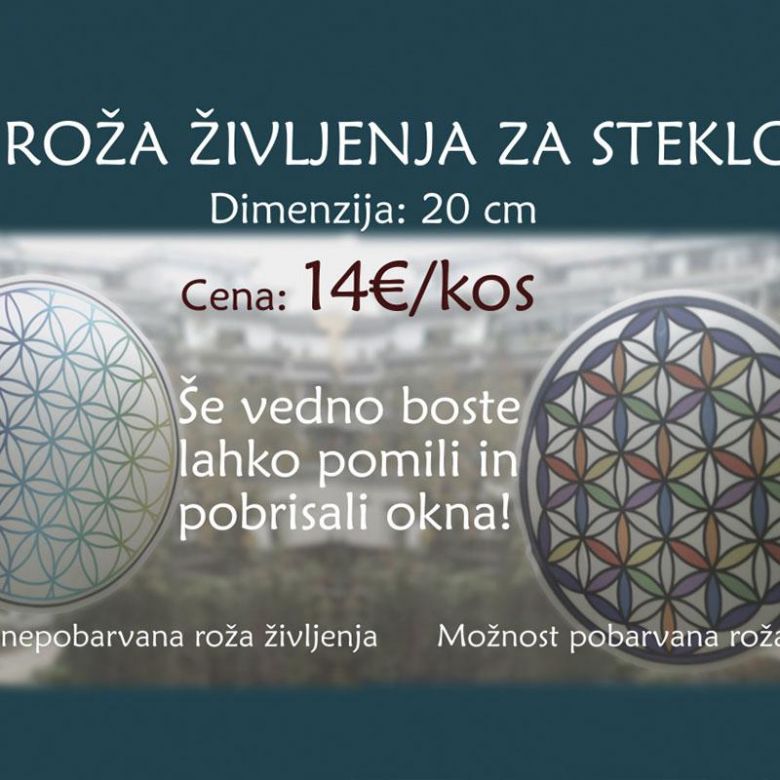 Sveta Geometrija: ROŽA ŽIVLJENJA ZA STEKLO
