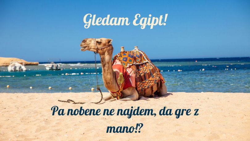 Gledam Egipt! Pa nobene ne najdem, da gre z mano!?