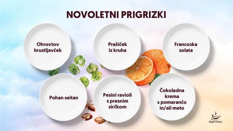 Razkrivamo recepte za rastlinske novoletne prigrizke (fingerfood)