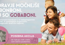 Ukrotimo skupaj prehlade z bonboni – preizkusite edinstvene gobabone v akciji 3+1!