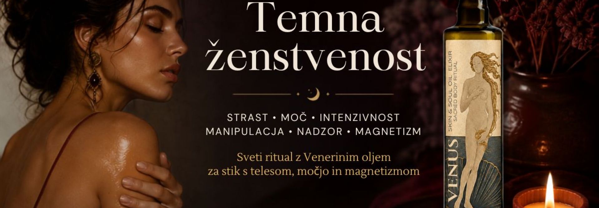 Temna ženstvenost: strast, moč, magnetizem in sveti ritual vračanja v telo