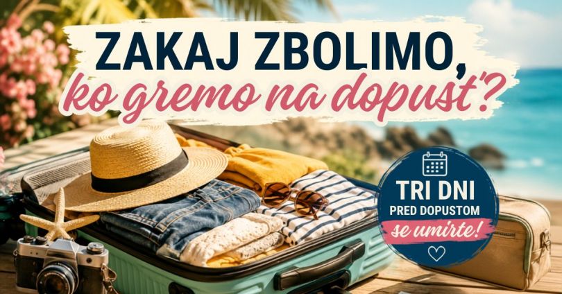 Zakaj zbolimo, ko gremo na dopust?