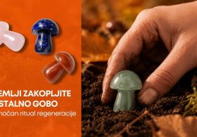 Ritual regeneracije: kristalna gobica kot simbol preobrazbe, spuščanja in novih začetkov