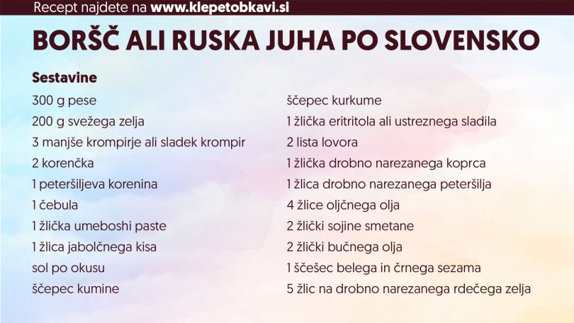 Razkrivamo recepte za praznično božično pojedino