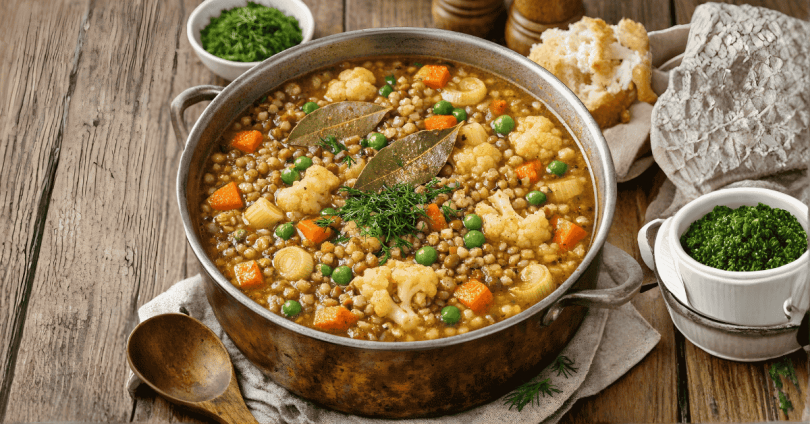Hitri pomladni recept: Mineštra z ajdovo kašo in lečo