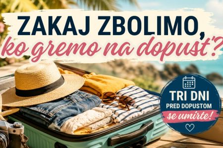 Zakaj zbolimo, ko gremo na dopust?