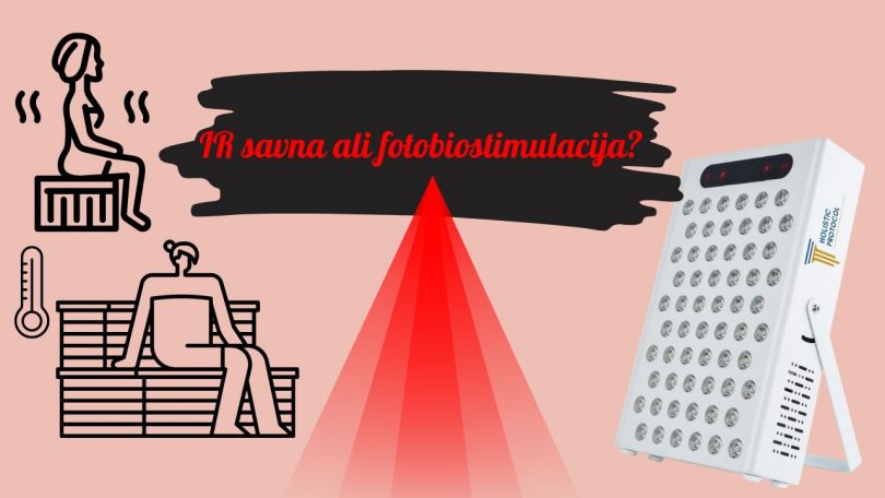 Razlika med IR savno in uporabo RedLight panela - rdeče svetlobne terapije z bližnjo IR svetlobo