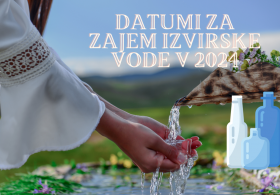 Datumi za zajem izvirske vode v 2024